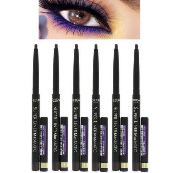 L'Oreal Paris Super Liner Mat-MATIC Eyeliner 6 Pack PICK COLOR Waterproof - Picture 3 of 3